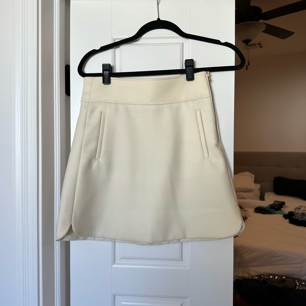 Jcrew cream skirt - 00